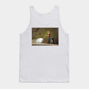 Banksy Graffiti Removal Art Tank Top